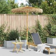 vidaXL Tiki paraply med bananblad 150 cm bambu