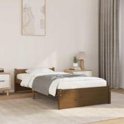 vidaXL Sängram honungsbrun massiv furu 75x190 cm