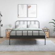 vidaXL Sängbord 2 st sonoma-ek 34x35,5x50 cm konstruerat trä