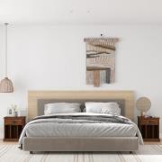 vidaXL Sängbord 2 st brun ek 43x36x50 cm