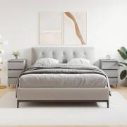 vidaXL Sängbord 2 st grå sonoma 40x35x69 cm konstruerat trä