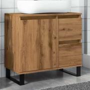 vidaXL Tvättställsskåp artisan ek 65x33x60 cm konstruerat trä
