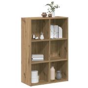 vidaXL Bokskåp/skänk hantverksmässig ek 66x30x98 cm konstruerat trä