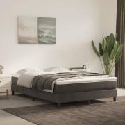 vidaXL Boxspring-sängram mörkgrå 140x200 cm sammet