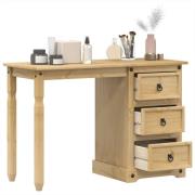 vidaXL Sminkbord Corona 110x47x75 cm massiv furu