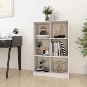 vidaXL Bokhylla vit 70x33x110 cm massiv furu