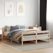 vidaXL Sängram utan madrass 120x200 cm massiv furu