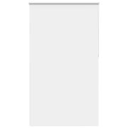 vidaXL Rullgardin mörkläggningsvit 140x230 cm tyg bredd 136,6 cm