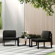 vidaXL Soffbord aluminium antracit