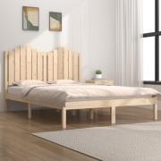vidaXL Sängram massivt trä 200x200 cm