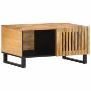 vidaXL Soffbord brun 80x51x40 cm massivt grovt mangoträ