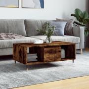 vidaXL Soffbord rökfärgad ek 90x50x36,5 cm konstruerat trä