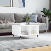 vidaXL Soffbord vit högglans 60x50x36,5 cm konstruerat trä
