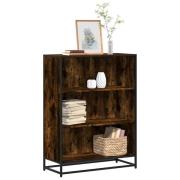 vidaXL Bokhylla rökfärgad ek 80,5x35x107,5 cm konstruerat trä