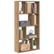 vidaXL Bokhylla ek 60x20x120 cm konstruerat trä