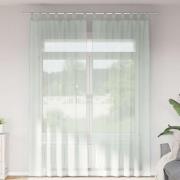 vidaXL Voile gardiner med öglor 2 st ljusgrå 140x260 cm