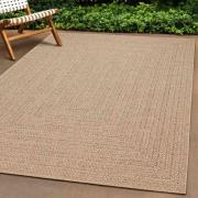 vidaXL Matta ZIZUR beige 200x290 cm jutelook inomhus och utomhus