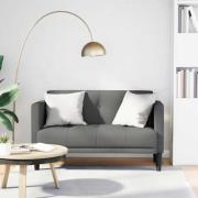 vidaXL Loveseat soffa mörkgrå 111 cm tyg