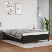 vidaXL Sängram svart 140x200 cm konstläder