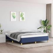 vidaXL Sängram utan madrass blå 180x200 cm tyg