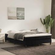 vidaXL Pocketresårmadrass medium svart 120x210x20 cm sammet