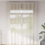 vidaXL Voile gardiner med genomföringar 2 st gräddvita 140x260 cm