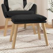 vidaXL Fotpall svart 45x29,5x35 cm sammet