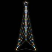 vidaXL LED julgran 525 LEDs flerfärgad 302 cm