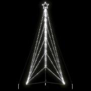 vidaXL LED julgran 615 LEDs kallvit 404,5 cm
