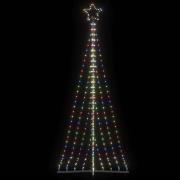 vidaXL LED julgran 447 LEDs flerfärgad 249 cm