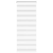 vidaXL Rullgardin zebra vit 65x100 cm tyg bredd 60,9 cm polyester