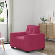 vidaXL Soffstol vinröd 60 cm sammet