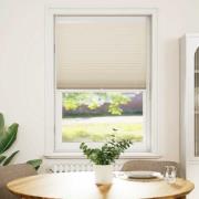 vidaXL Plisségardin 70x125 cm gräddvit