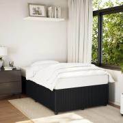 vidaXL Sängram utan madrass svart 120x200 cm sammet
