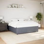 vidaXL Sängram utan madrass mörkgrå 180x200 cm sammet