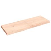 vidaXL Hyllplan 140x50x(2-6) cm obehandlad massiv ek