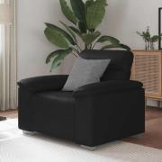 vidaXL Soffstol svart 60 cm konstläder