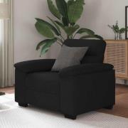 vidaXL Soffstol svart 60 cm tyg