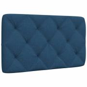 vidaXL Headboard Cushion Blue 80 cm Fabric