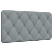 vidaXL Headboard Cushion Light Grey 100 cm Fabric