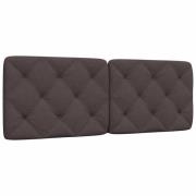 vidaXL Headboard Cushion Dark Brown 120 cm Fabric