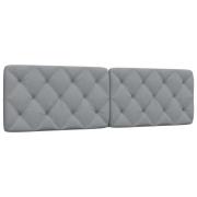 vidaXL Headboard Cushion Light Grey 180 cm Fabric
