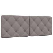 vidaXL Headboard Cushion Taupe 140 cm Fabric