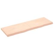 vidaXL Hyllplan 160x50x(2-6) cm obehandlad massiv ek