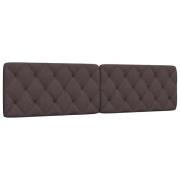 vidaXL Headboard Cushion Dark Brown 200 cm Fabric