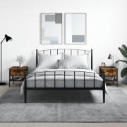 vidaXL Sängbord 2 st rökfärgad ek 40x42x45 cm konstruerat trä