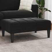 vidaXL Fotpall svart 77x55x31 cm sammet