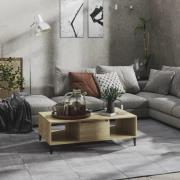 vidaXL Soffbord sonoma-ek 103,5x60x35 cm konstruerat trä