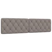 vidaXL Dyna till huvudgavel taupe 200 cm tyg