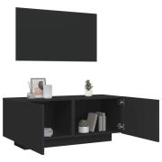 vidaXL TV-skåp svart 100x35x40 cm konstruerat trä